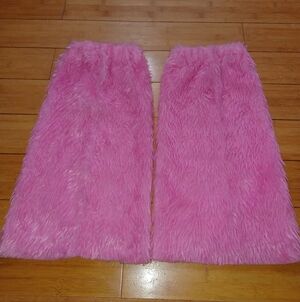 Pink Furry Leg Warmers